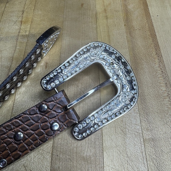 Blazin Roxx Brown Rhinestone Belt - Picture 3 of 5